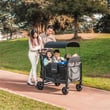 Wonderfold W4 Elite Dörtlü Bebek Arabası Vagonu - Siyah