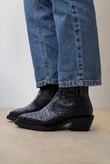 Kadın Bot SİYAH CROCO