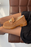 Kadın Loafer Ayakkabı TABA SÜET