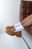 Kadın Loafer Ayakkabı TABA SÜET