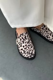 Kadın Terlik BEJ LEOPAR