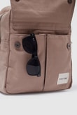 Unisex Keten Sırt Ve Kol Çantası VİZON