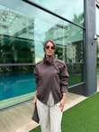 QULOVEYENİ GELENLERAcı Kahve Buca Dik Yaka Ceket