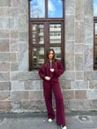 QULOVEYeni GelenlerBordo 3 İplik Şardonlu Takım