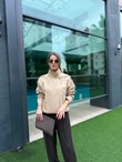 QULOVEYENİ GELENLERCamel Buca Dik Yaka Ceket