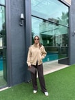 QULOVEYENİ GELENLERCamel Buca Dik Yaka Ceket
