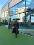 QULOVEYeni GelenlerEkose Kuşaklı Kahve Maxi Elbise
