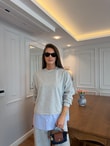 QULOVEYENİ GELENLERGömlek Detaylı Sweatshirt Takım GRİ
