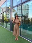 QULOVEYeni GelenlerHaki Kemerli Gömlek Elbise