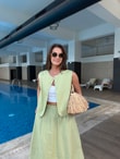 QULOVEYENİ GELENLERHaki Yelek Etek Takım