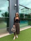 QULOVEYENİ GELENLERKahve Kareli Pantolon