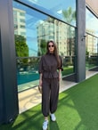 QULOVEYENİ GELENLERKahve Paraşüt Kumaş Bağcıklı Takım