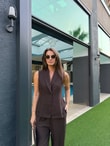 QULOVEYENİ GELENLERKahve Şal Yaka Takım