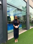 QULOVEYENİ GELENLERLaci Parıltılı İşlemeli Elbise