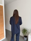 QULOVEYeni GelenlerLacivert Şerit Detaylı Ceket Pantolon Takım