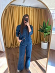 QULOVEYeni GelenlerMavi Gömlekli Denim Takım