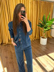 QULOVEYeni GelenlerMavi Gömlekli Denim Takım