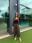QULOVEYENİ GELENLERMint Yeşili Kareli Pantolon 