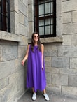 QULOVEYeni GelenlerMor Halter Yaka Elbise 