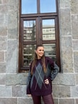 QULOVEYeni GelenlerMürdüm-Gri Baklava Desen Kazak