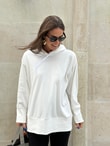 OVERSİZE BEYAZ SWEAT