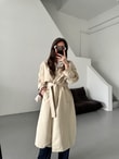 QULOVEYeni GelenlerOversize Kuşaklı Trençkot -Taş