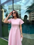 QULOVEYeni GelenlerPembe Taş Detaylı Elbise