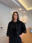 QULOVEYENİ GELENLERSiyah Kısa Kaşe Ceket