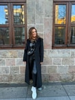 QULOVEYeni GelenlerSiyah Montana Kaşe Kaban