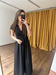 QULOVEYeni GelenlerSiyah Önü Fermuarlı Basic Elbise