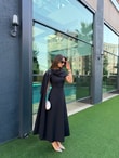 QULOVEYENİ GELENLERSiyah Şal Yaka Elbise