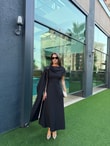 QULOVEYENİ GELENLERSiyah Şal Yaka Elbise