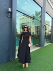 QULOVEYENİ GELENLERSiyah Şal Yaka Elbise