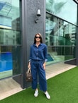 QULOVEYENİ GELENLERSlouchy Jeanlı Denim Takım