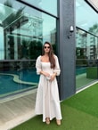 QULOVEYENİ GELENLERTaş Korseli Maxi Boy Elbise