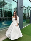 QULOVEYENİ GELENLERTaş Korseli Maxi Boy Elbise