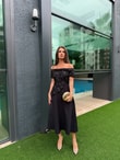 QULOVEYENİ GELENLERTasarım Siyah Dantel Detaylı Elbise