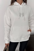 Kadın Melek Kanadı Taş Tasarımlı Kapüşonlu Kanguru Cepli Üç İplik Şardonlu Sweatshirt - BeyazMelek Kanadı Taşlı Kapüşonlu Şardonlu Sweatshirt | İstangül ButikSweatshirtİSTANGÜL BUTİK