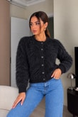 Premium Yumuşak Dokulu Bisiklet Yaka Çıtçıtlı Sakallı Triko Hırka - SiyahPremium Çıtçıtlı Sakallı Triko Hırka | İstangül ButikHırkaİSTANGÜL BUTİK