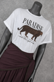 Paradise Leopar Baskılı Kadın TişörtTişörtİSTANGÜL BUTİK