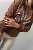 Tüy Desen Tasarım Sweat