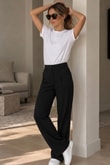 Kadın Yüksek Bel Geniş Paça Full Likralı Örme Krep PantolonYüksek Bel Geniş Paça Örme Krep Pantolon | İstangül ButikKumaş PantolonİSTANGÜL BUTİK