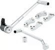 4 Inch Extended Foot Control Kit - Chrome