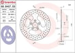 BREMBO BRAKE DISC FREN DİSKİ FIX FR/RR KOD:17105066