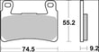 BREMBO BRAKE PAD FREN BALATASI SA SINT FR KOD:17213756