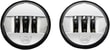 CUSTOM DYNAMICS 4.5 PASSING LAMPS CHROME PAIR  KOD:20011752
