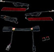 CUSTOM DYNAMICS LIGHTS LED SADDLEBAG LATCH RED KOD:20403232
