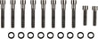 DRAG SPECIALTIES BOLT KT M8 TRAN CVR B/C S KOD: 24011031