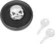 DRAG SPECIALTIES CAP VNT W/LOCK SKL BLK KOD: 07030690