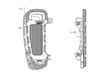 DRAG SPECIALTIES FLOORBOARD ADJUSTABLE WIDTH BL KOD: 16211241
